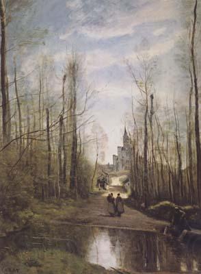 Jean Baptiste Camille  Corot L'eglise de Marissel (mk11) Germany oil painting art